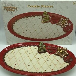 Cracker‎ Barrel Christmas cookie plate platter